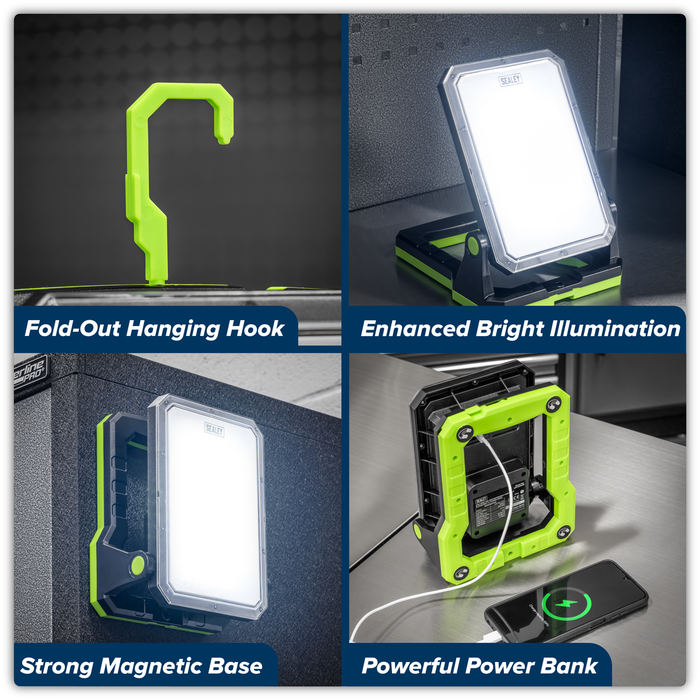 Rechargeable Portable Floodlight & Power Bank 20W SMD LED | LED1800PB
