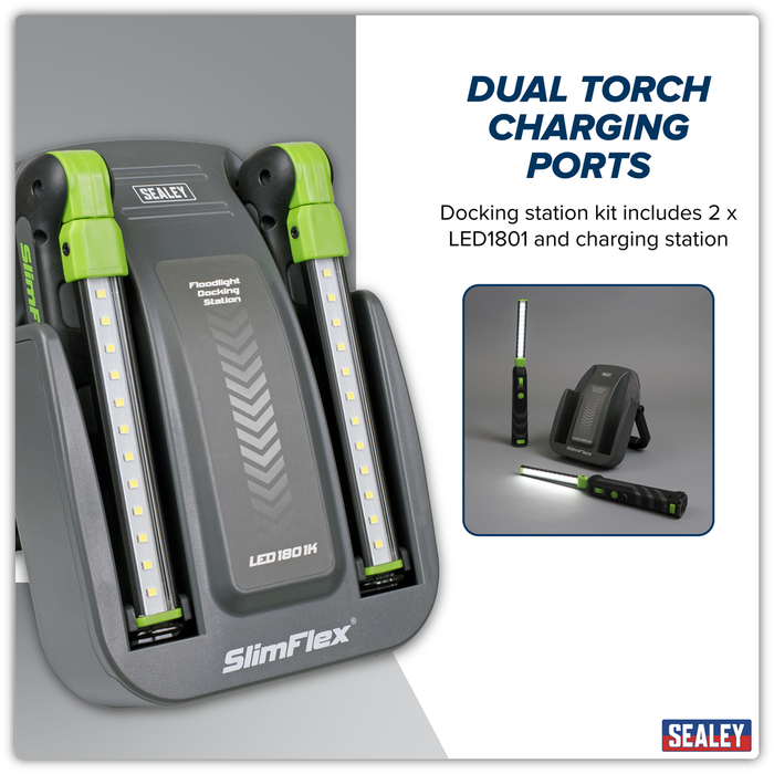 Rechargeable Floodlight/Folding Inspection Light Docking Station Kit | LED1801K