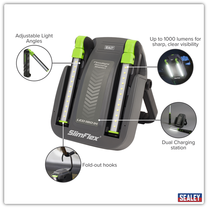 Rechargeable Floodlight/Folding Inspection Light Docking Station Kit | LED1801K