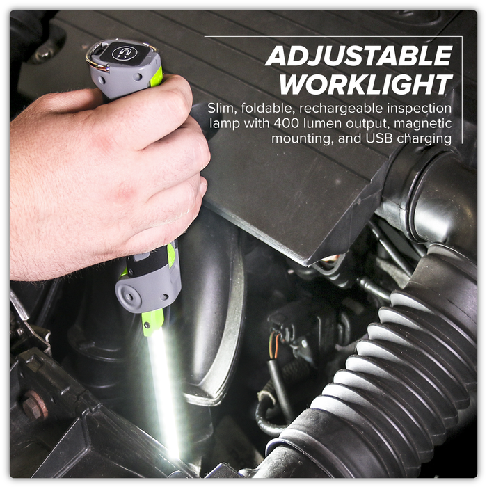 Rechargeable Slim Folding Inspection Light 4W & 1W SMD LED | LED180