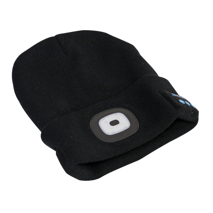 Rechargeable USB Beanie Hat with Wireless Headphones 1W SMD LED | LED185W