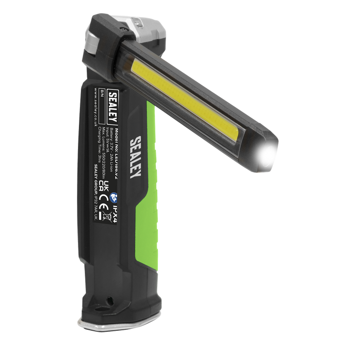 Rechargeable Slim Folding Inspection Light 6W COB LED & 1W SMD LED Lithium-ion | LED186