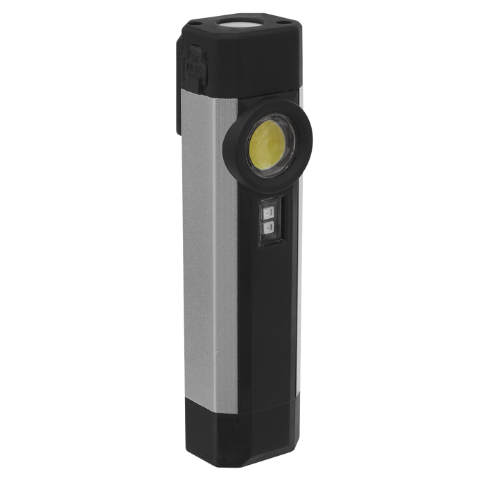 Rechargeable Aluminium Pocket Light with UV 3W COB & 1W SMD LED | LED220UV