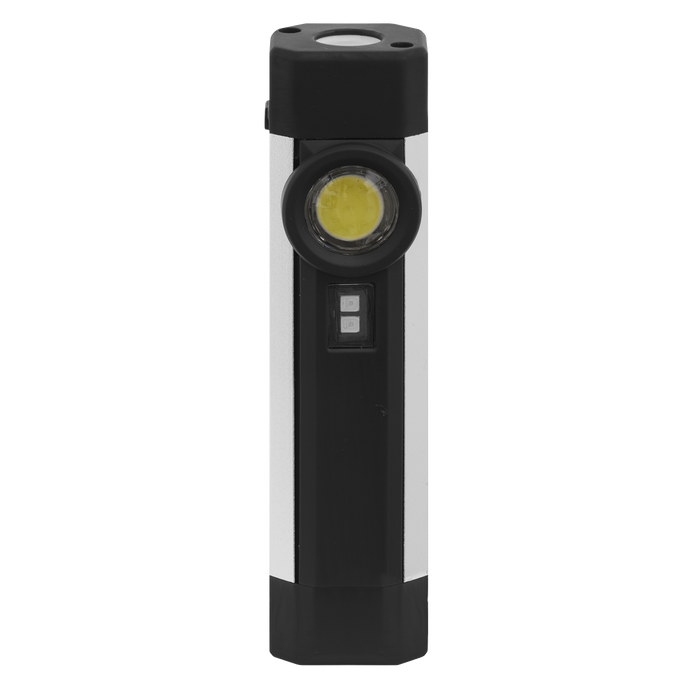 Rechargeable Aluminium Pocket Light with UV 3W COB & 1W SMD LED | LED220UV