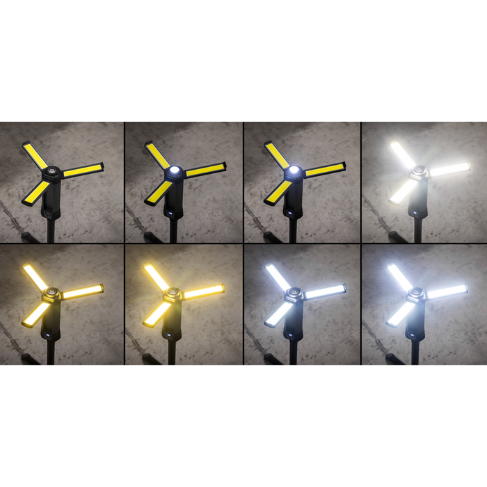 Rechargeable Flexible Floodlight with Tripod 24W COB LED & 5W SMD LED | LED240