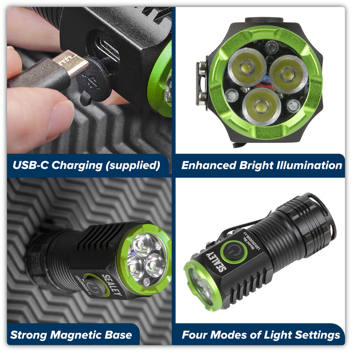 Super Beam 2500lm Rechargeable SMD LED 24W Pocket Light | LED2500SB