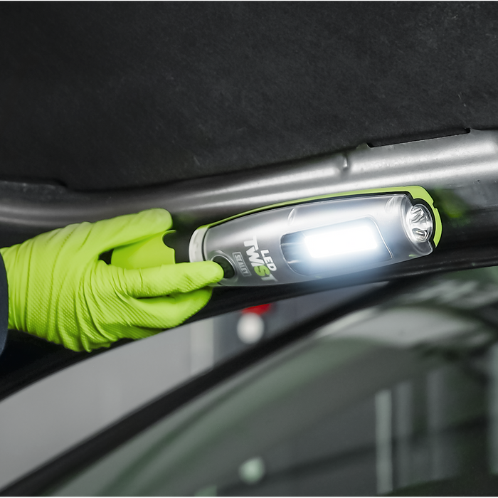Rechargeable LED Twist® Inspection Light 20W COB + 3W SMD, 3000lm, Magnetic Base & Power Bank | LED3001G