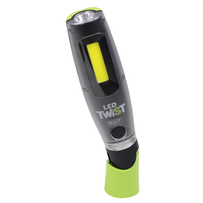 Rechargeable LED Twist® Inspection Light 20W COB + 3W SMD, 3000lm, Magnetic Base & Power Bank | LED3001G