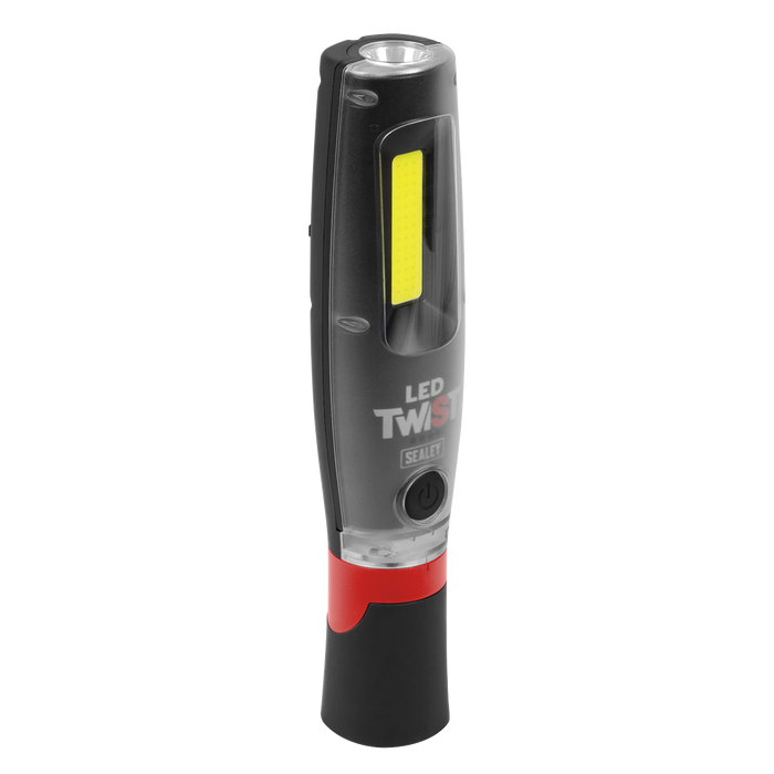 Rechargeable LED Twist® Inspection Light 20W COB & 3W SMD, 3000lm, Magnetic Base & Power Bank | LED3001