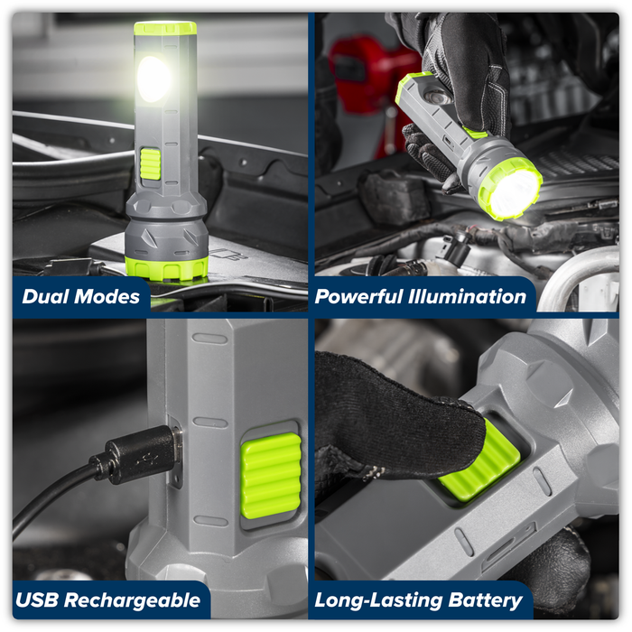 Dual Mode Hand Torch 3W & 2W COB LED | LED302