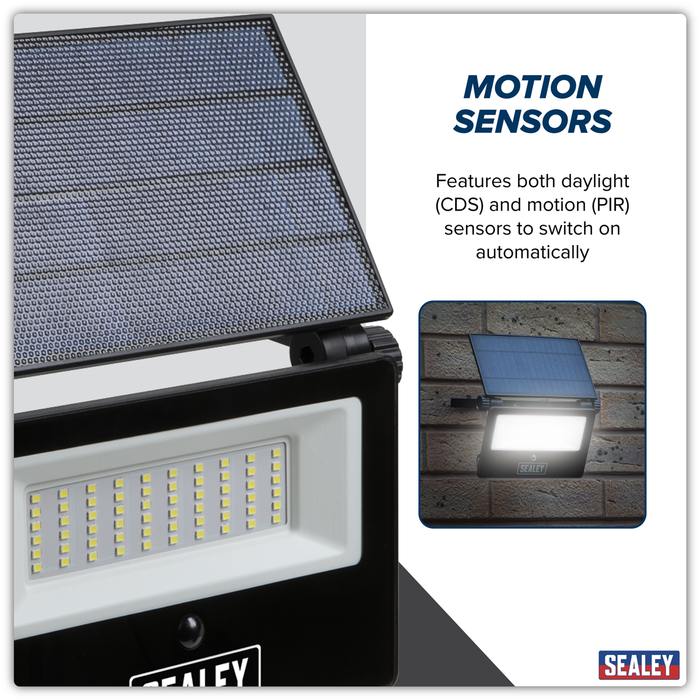 Extra-Slim Solar Floodlight with Wall Bracket 30W SMD LED | LED30S