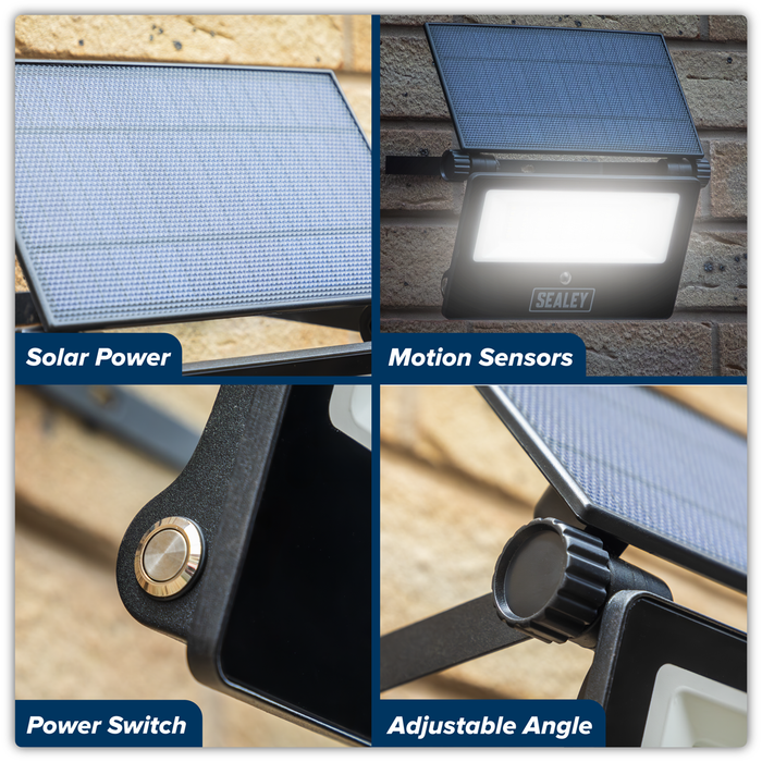 Extra-Slim Solar Floodlight with Wall Bracket 30W SMD LED | LED30S