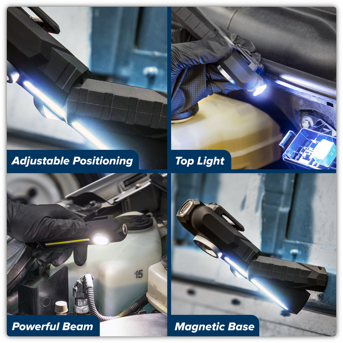 Rechargeable 3-in-1 Inspection Light 5W COB & 3W SMD LED | LED316