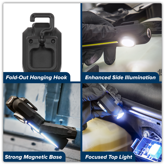 Rechargeable 3-in-1 Inspection Light 5W COB & 3W SMD LED | LED316