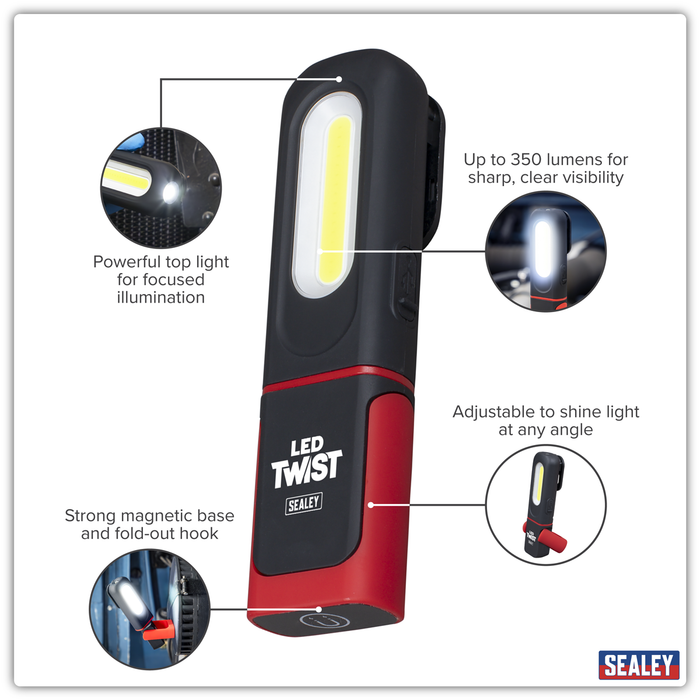 LED Twist® Rechargeable Inspection Light 3W COB & 3W SMD LED | LED317