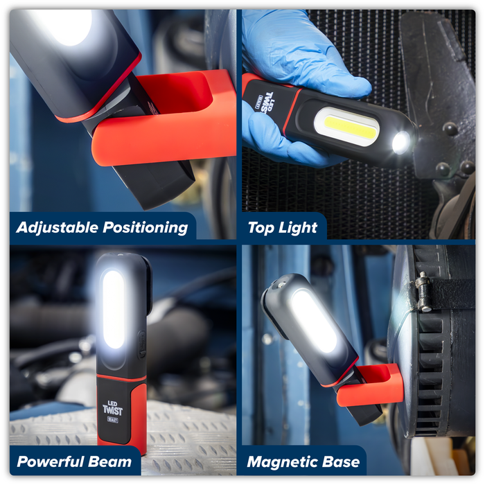 LED Twist® Rechargeable Inspection Light 3W COB & 3W SMD LED | LED317