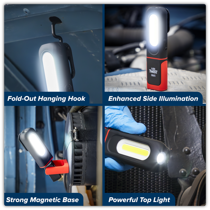 LED Twist® Rechargeable Inspection Light 3W COB & 3W SMD LED | LED317