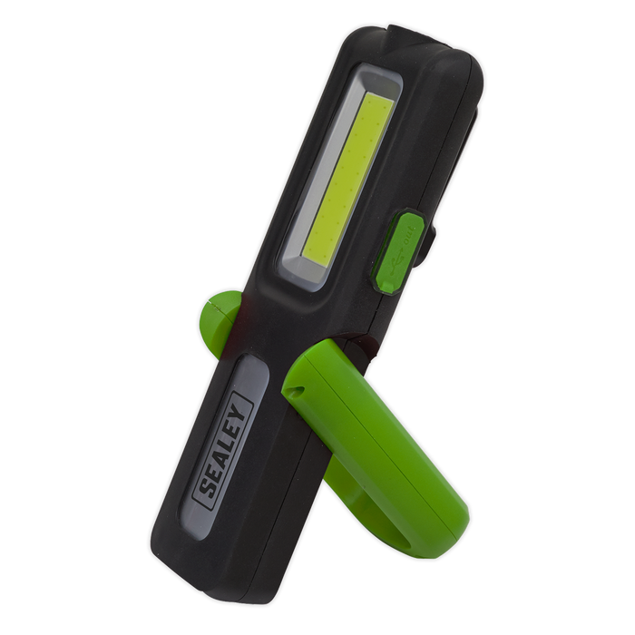 Rechargeable Inspection Light with Power Bank 5W COB & 3W SMD LED - Green | LED318G