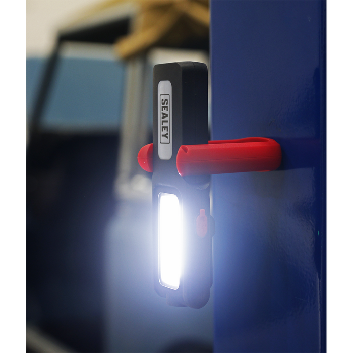 Rechargeable Inspection Light with Power Bank 5W COB & 3W SMD LED - Red | LED318R