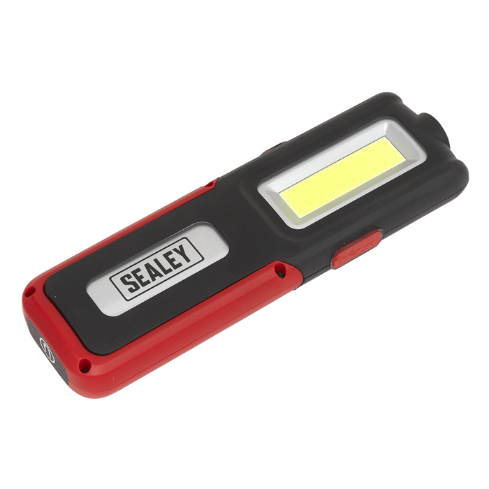 Rechargeable Inspection Light with Power Bank 5W COB & 3W SMD LED - Red | LED318R