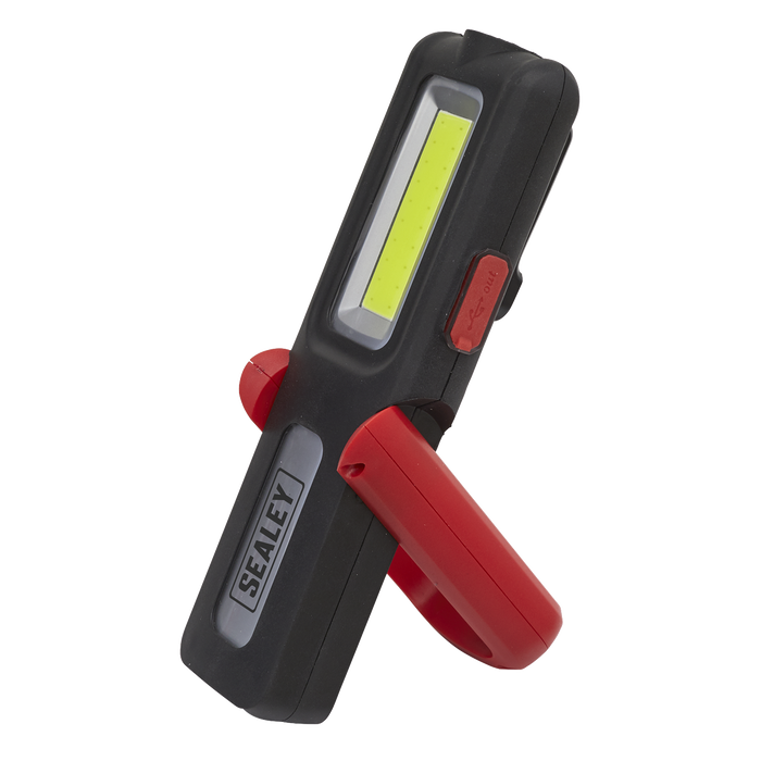 Rechargeable Inspection Light with Power Bank 5W COB & 3W SMD LED - Red | LED318R