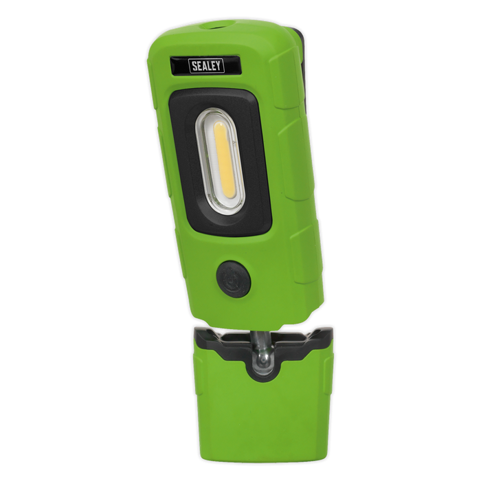 Rechargeable 360° Inspection Light 3W COB & 1W SMD LED - Green | LED3601G