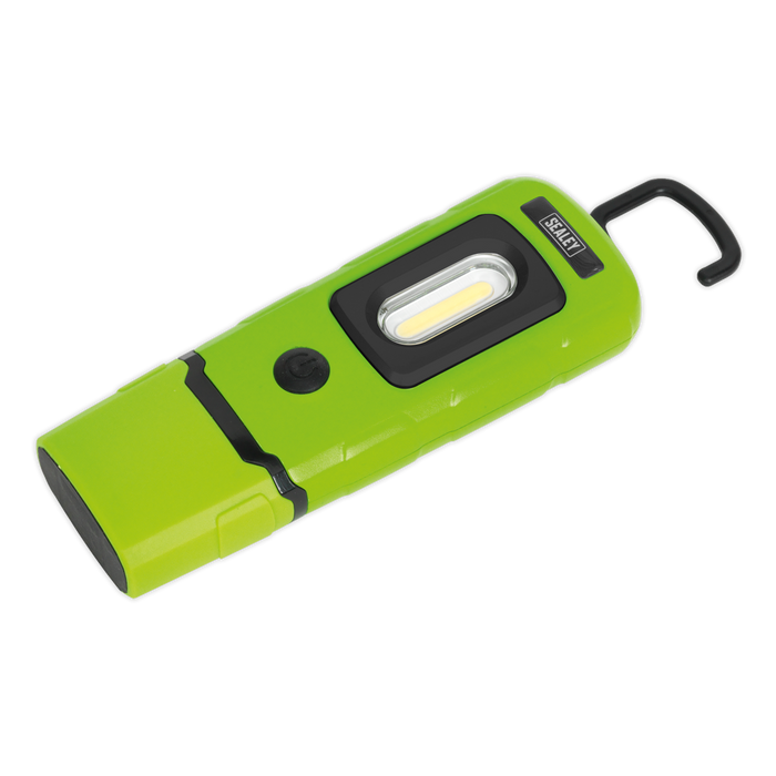 Rechargeable 360° Inspection Light 3W COB & 1W SMD LED - Green | LED3601G