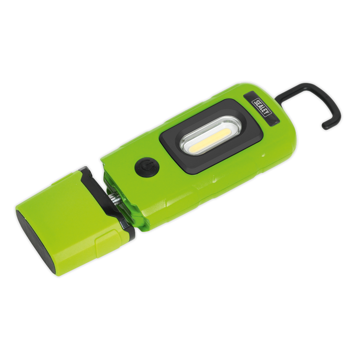 Rechargeable 360° Inspection Light 3W COB & 1W SMD LED - Green | LED3601G