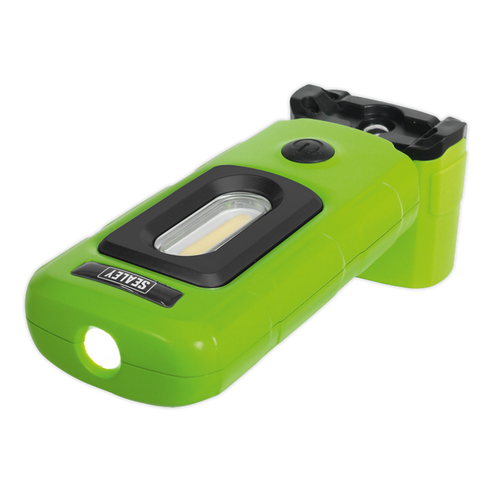 Rechargeable 360° Inspection Light 3W COB & 1W SMD LED - Green | LED3601G