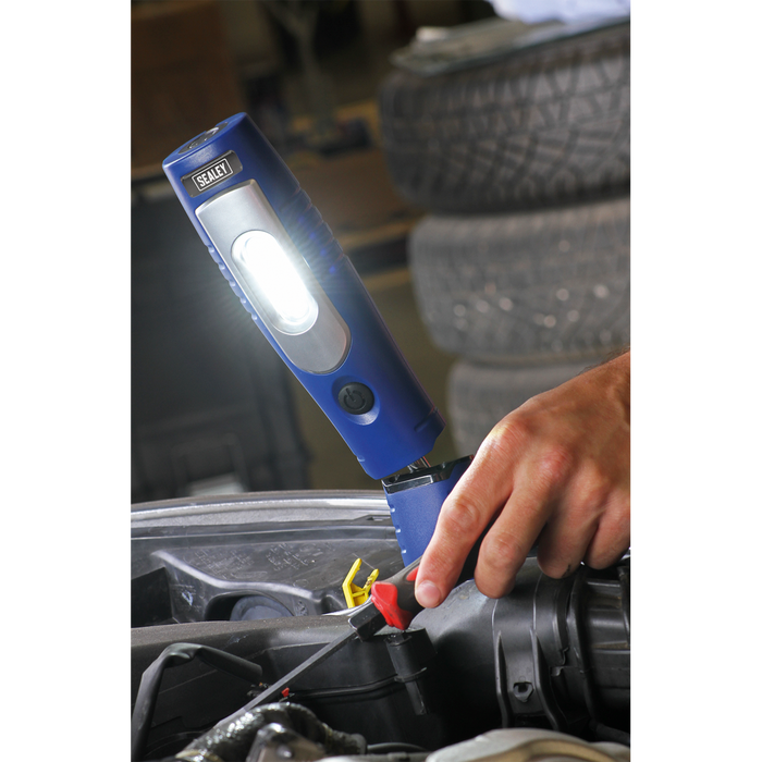 Rechargeable 360° Inspection Light 4W & 3W SMD LED - Blue | LED3602B