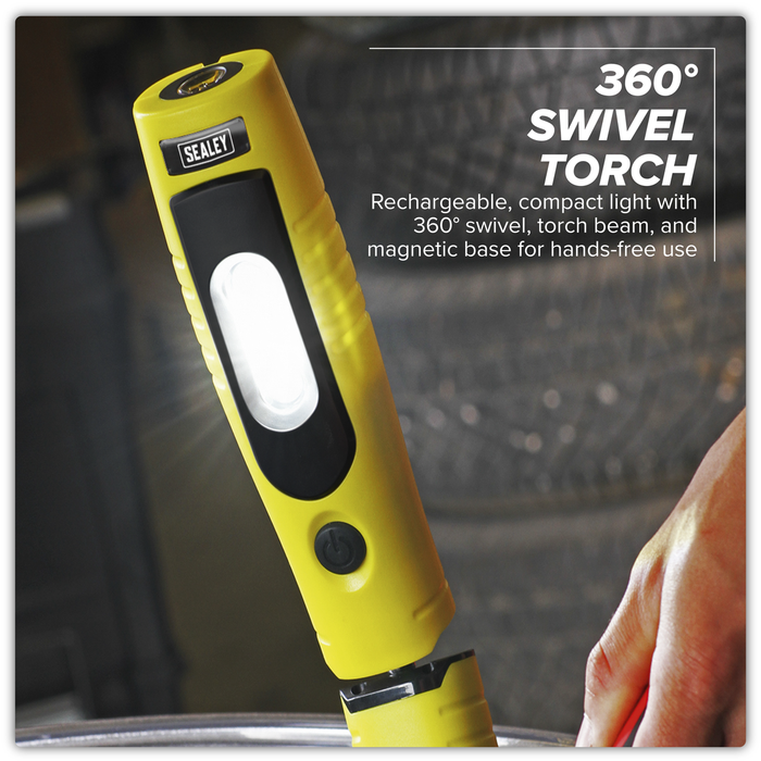 Rechargeable 360° Inspection Light 4W & 3W SMD LED - Yellow | LED3602Y