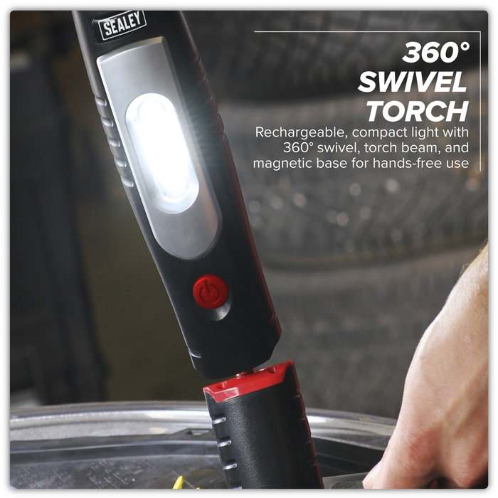 Rechargeable 360° Inspection Light 4W & 3W SMD LED - Black | LED3602