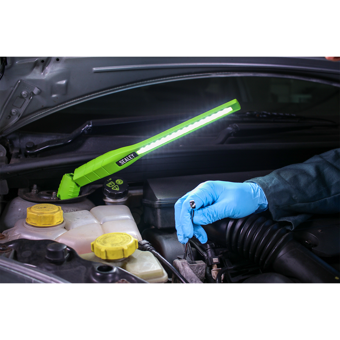 Rechargeable 360° Slim Inspection Light 8W & 1W SMD LED - Green | LED3604G
