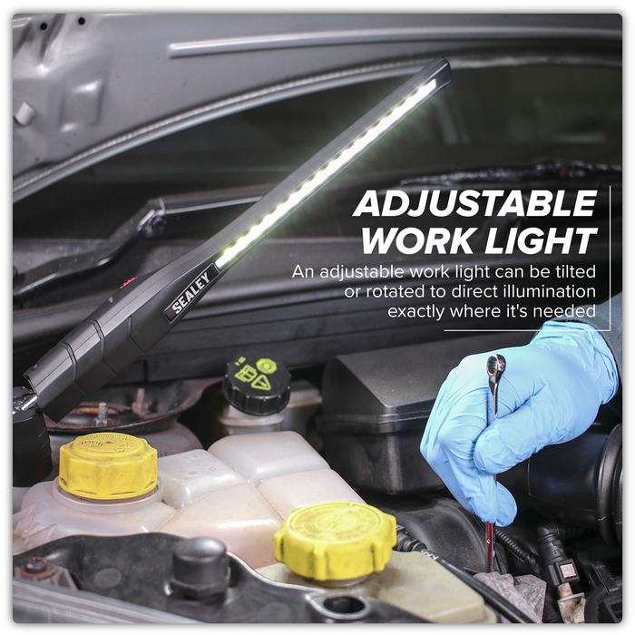 Rechargeable 360° Slim Inspection Light 8W & 1W SMD LED - Black | LED3604