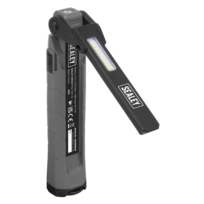 Rechargeable 360° Inspection Light 10W & 2 x 4W SMD LED - Grey | LED3605GR