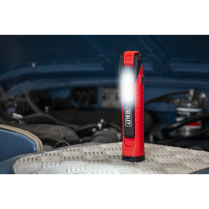 Rechargeable 360° Inspection Light 10W & 2 x 4W SMD LED - Red | LED3605R