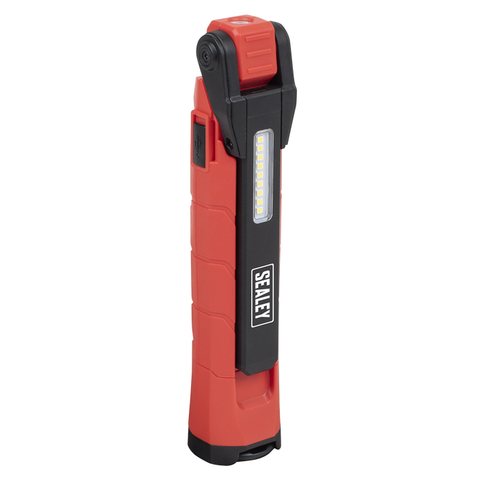 Rechargeable 360° Inspection Light 10W & 2 x 4W SMD LED - Red | LED3605R