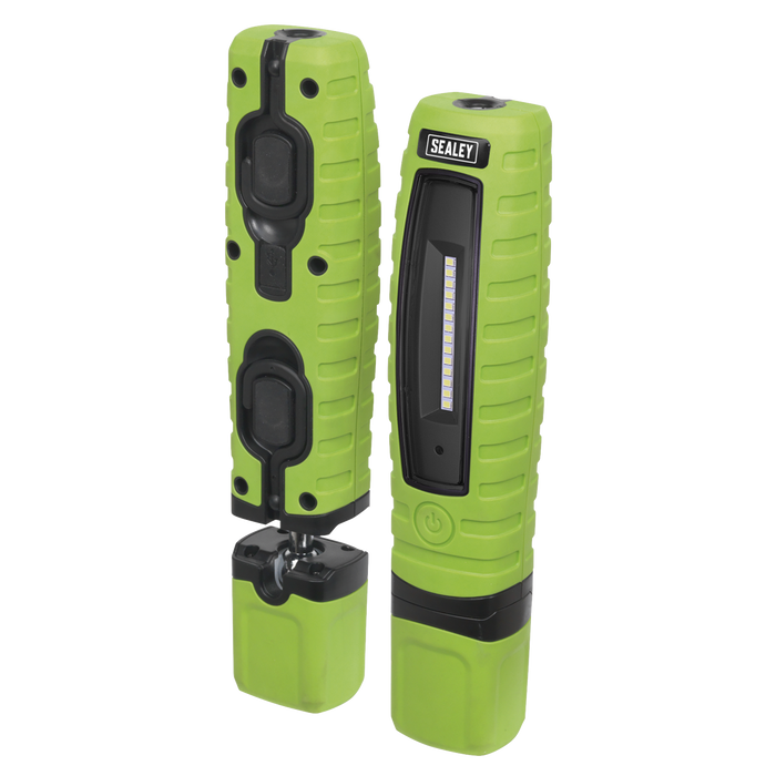 Rechargeable 360° Inspection Light 8W & 3W SMD LED - Green | LED360G