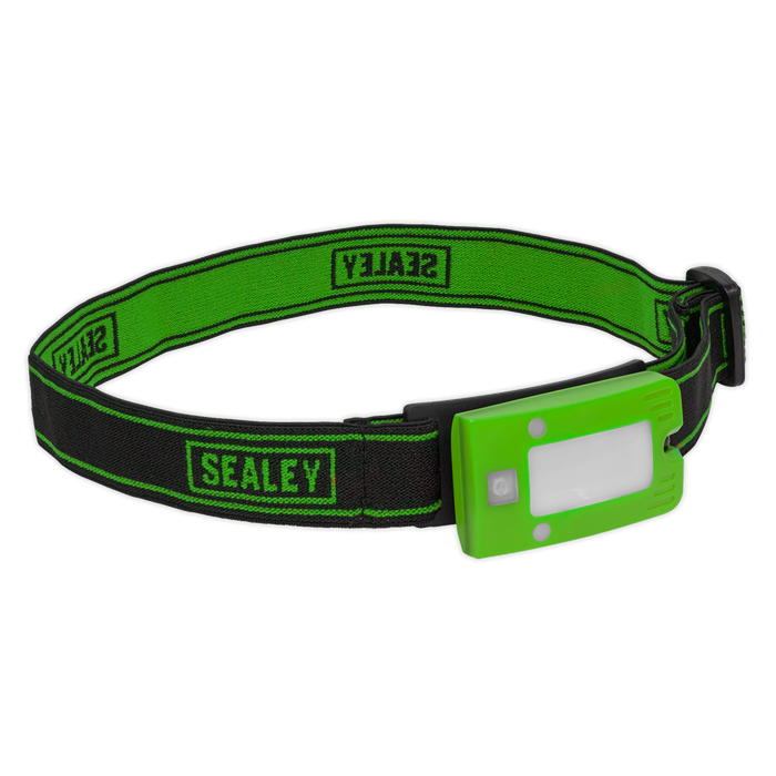 Rechargeable Head Torch with Auto-Sensor 2W COB LED - Green | LED360HTG