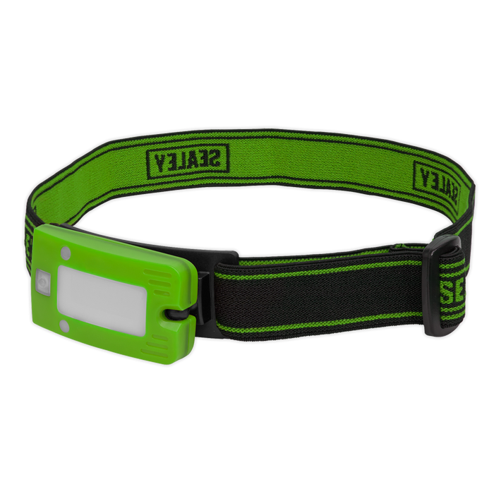 Rechargeable Head Torch with Auto-Sensor 2W COB LED - Green | LED360HTG