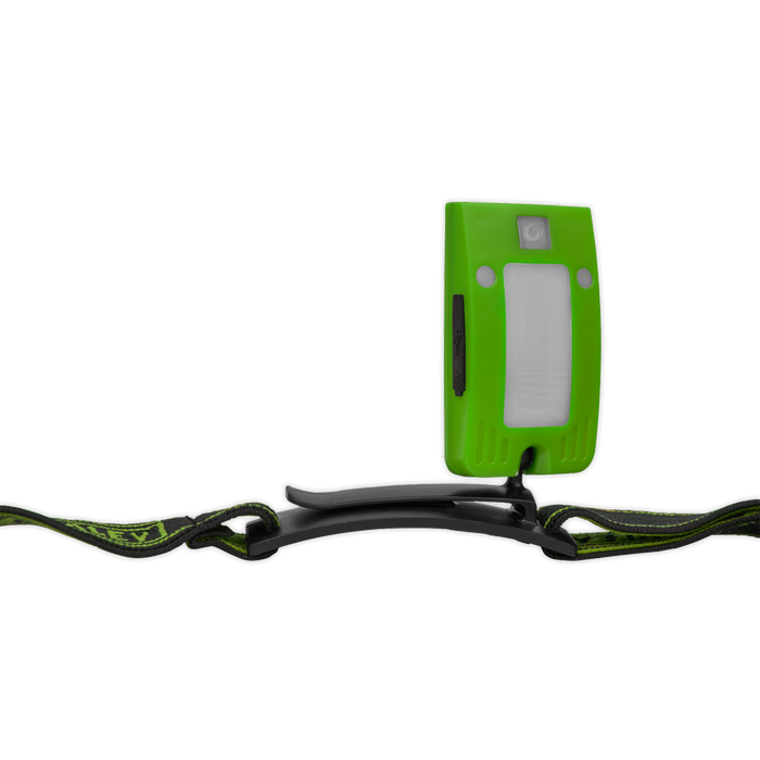 Rechargeable Head Torch with Auto-Sensor 2W COB LED - Green | LED360HTG