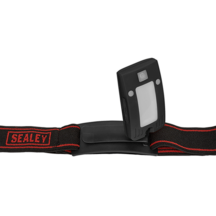 Rechargeable Head Torch with Auto-Sensor 2W COB LED - Black | LED360HT