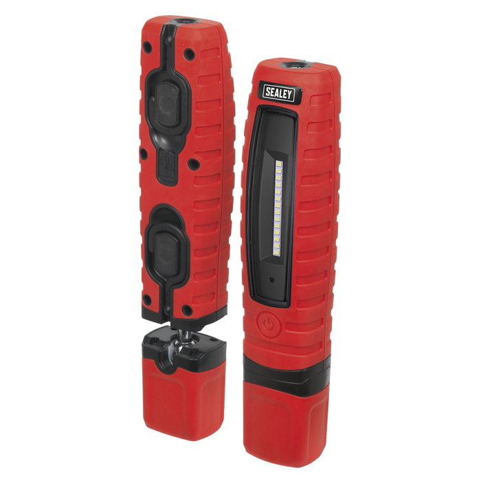 Rechargeable 360° Inspection Light 8W & 3W SMD LED - Red | LED360R