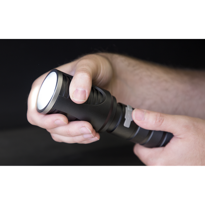Rechargeable Aluminium Torch with Adjustable Focus 60W COB LED | LED4494