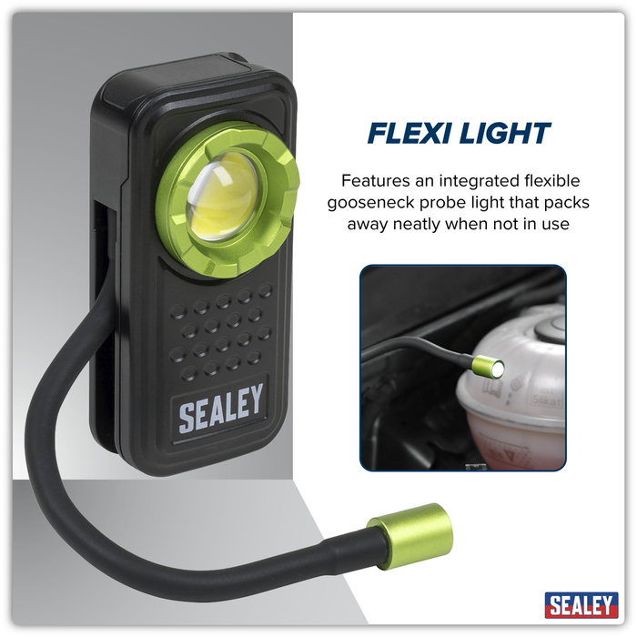Pocket Light with Flexi Inspection Light 8W COB LED & 1W SMD LED | LED600FX