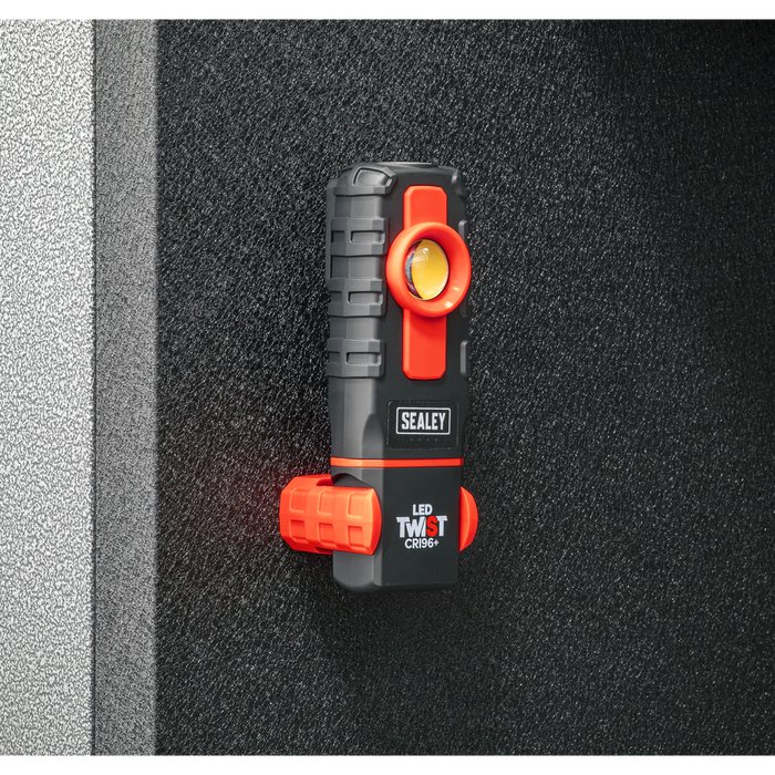 LED Twist® Rechargeable Inspection Light 6W COB LED & 1W SMD LED Colour Match CRI 96+ | LED601CM