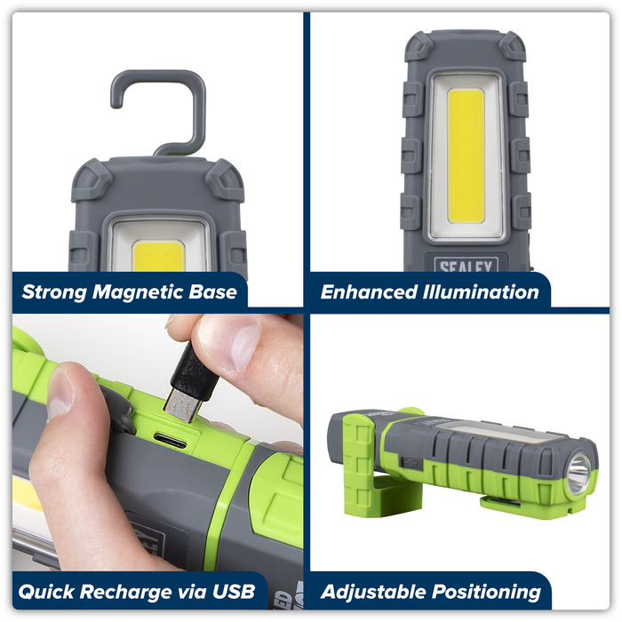 LED Twist® Rechargeable Inspection Light 5W COB & 1W SMD | LED601G