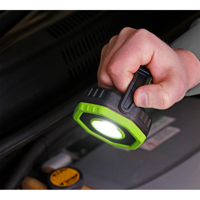 Rechargeable 360° Pocket Floodlight with Magnet 7W COB LED - Green | LED700P