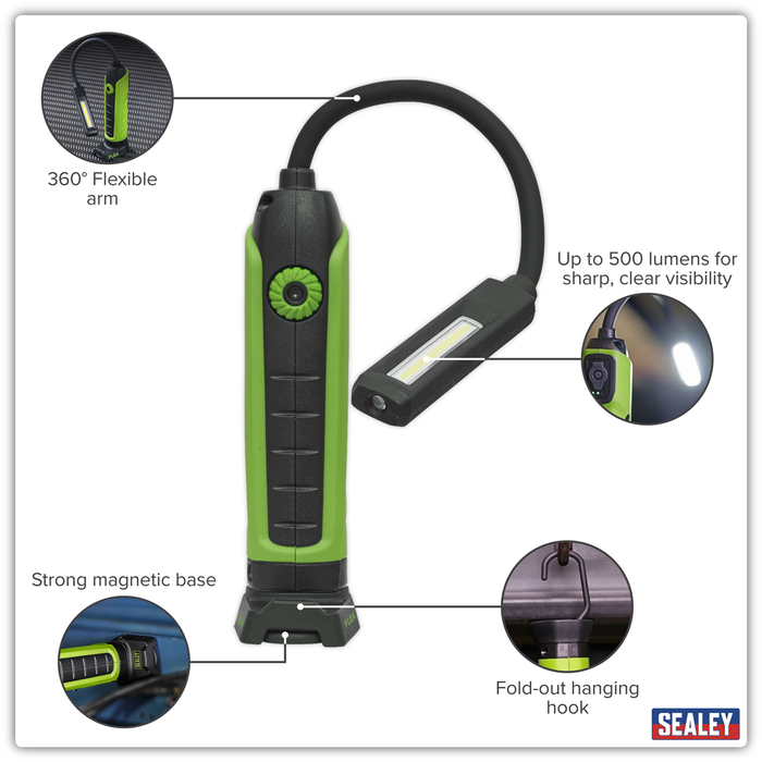 Rechargeable Flexi Inspection Light 5W COB & 3W SMD LED | LEDFLEXG