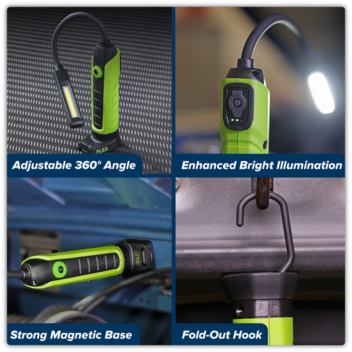 Rechargeable Flexi Inspection Light 5W COB & 3W SMD LED | LEDFLEXG